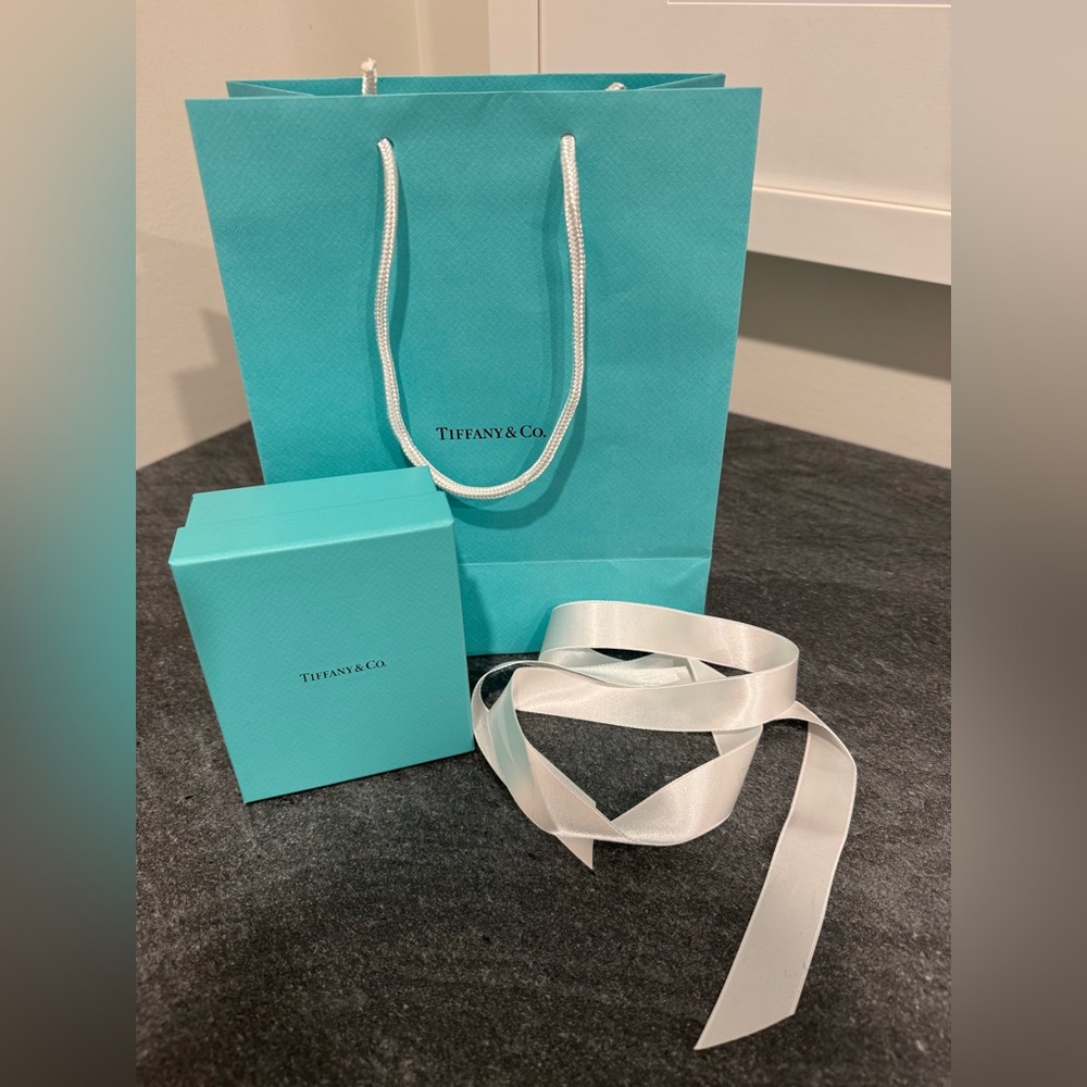 Tiffany & Co. Blue Gift Bag and Box Set